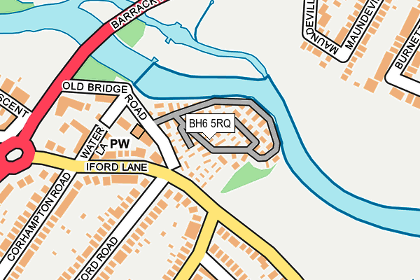 BH6 5RQ map - OS OpenMap – Local (Ordnance Survey)