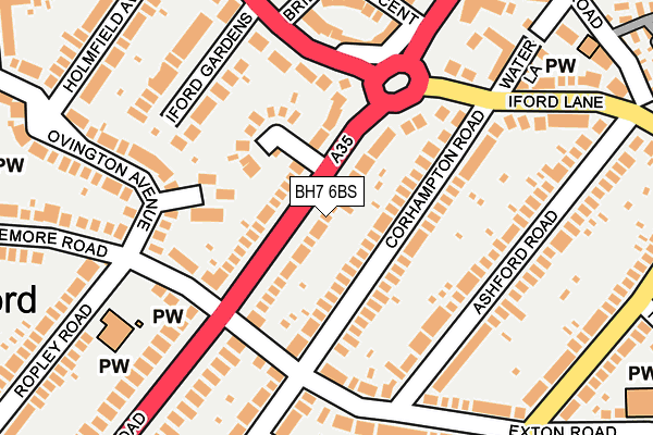 BH7 6BS map - OS OpenMap – Local (Ordnance Survey)