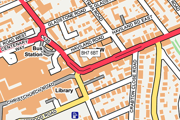 BH7 6BT map - OS OpenMap – Local (Ordnance Survey)