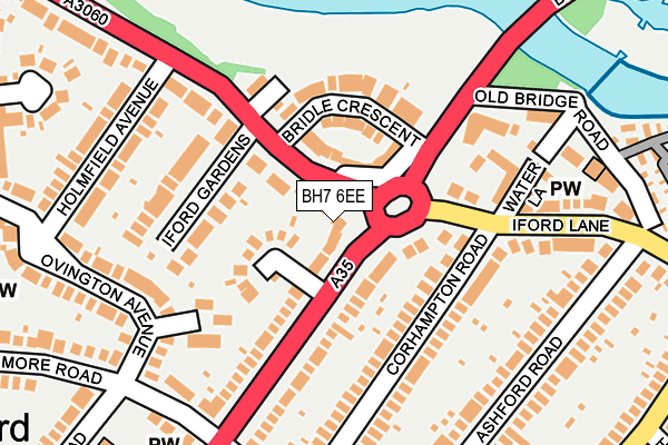 BH7 6EE map - OS OpenMap – Local (Ordnance Survey)