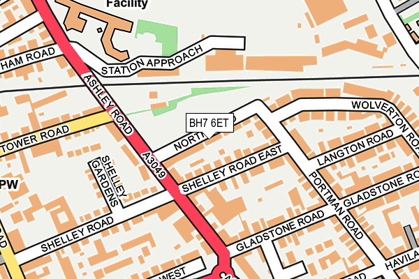 BH7 6ET map - OS OpenMap – Local (Ordnance Survey)