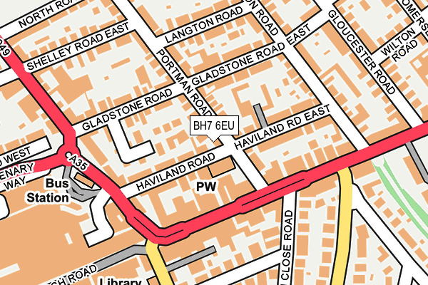 BH7 6EU map - OS OpenMap – Local (Ordnance Survey)