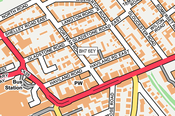 BH7 6EY map - OS OpenMap – Local (Ordnance Survey)