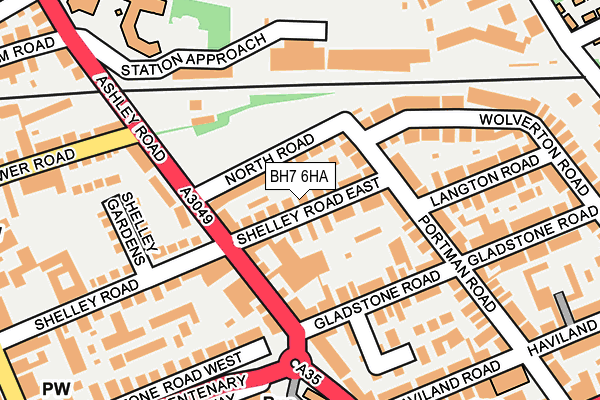 BH7 6HA map - OS OpenMap – Local (Ordnance Survey)