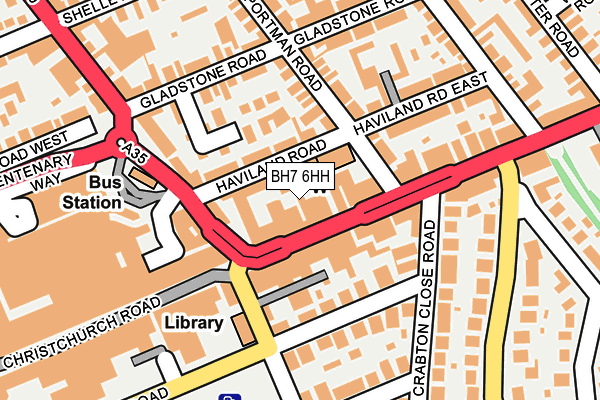 BH7 6HH map - OS OpenMap – Local (Ordnance Survey)