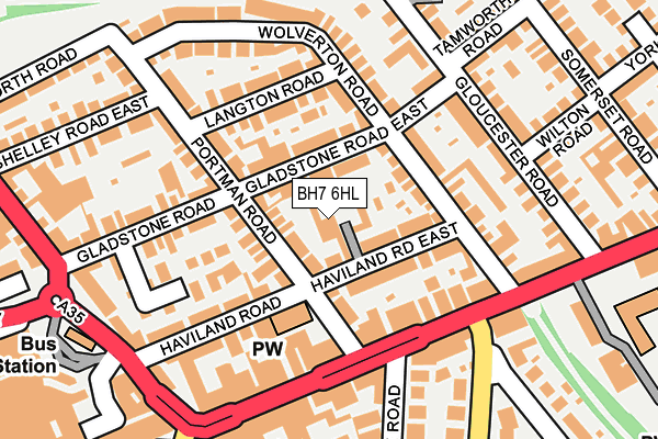 BH7 6HL map - OS OpenMap – Local (Ordnance Survey)