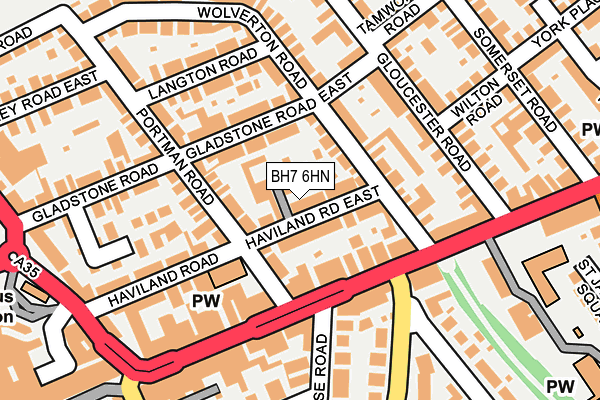 BH7 6HN map - OS OpenMap – Local (Ordnance Survey)