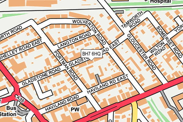 BH7 6HQ map - OS OpenMap – Local (Ordnance Survey)