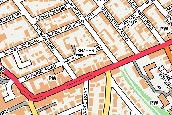 BH7 6HR map - OS OpenMap – Local (Ordnance Survey)