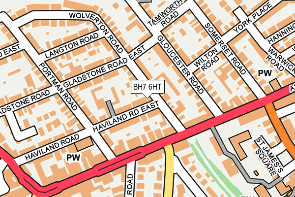 BH7 6HT map - OS OpenMap – Local (Ordnance Survey)