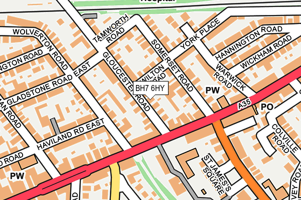 BH7 6HY map - OS OpenMap – Local (Ordnance Survey)