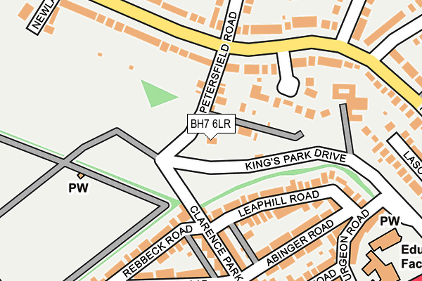 BH7 6LR map - OS OpenMap – Local (Ordnance Survey)