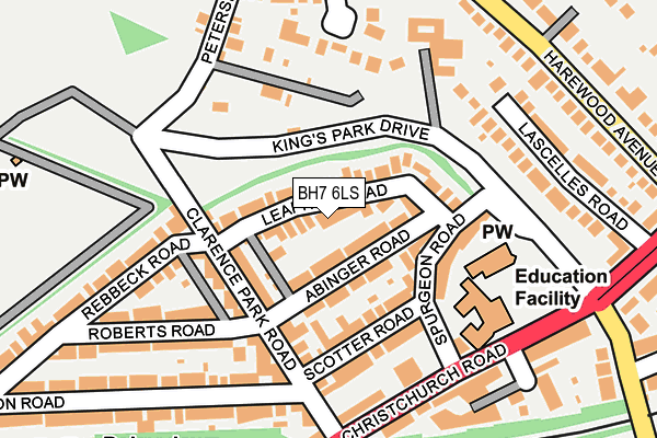 BH7 6LS map - OS OpenMap – Local (Ordnance Survey)