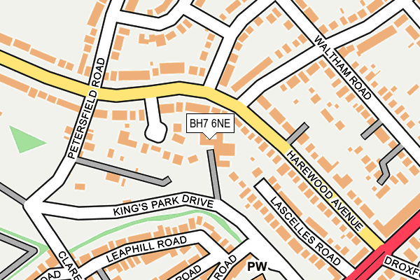 BH7 6NE map - OS OpenMap – Local (Ordnance Survey)