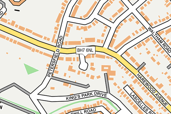 BH7 6NL map - OS OpenMap – Local (Ordnance Survey)