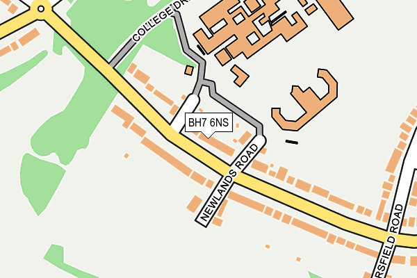 BH7 6NS map - OS OpenMap – Local (Ordnance Survey)