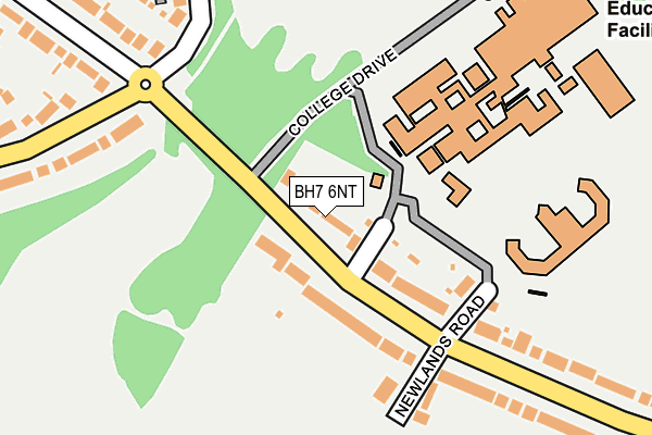 BH7 6NT map - OS OpenMap – Local (Ordnance Survey)