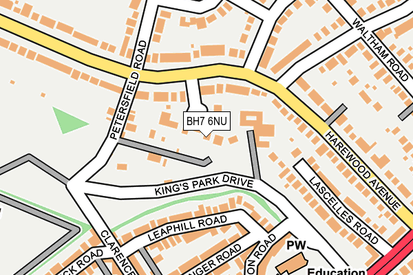 BH7 6NU map - OS OpenMap – Local (Ordnance Survey)
