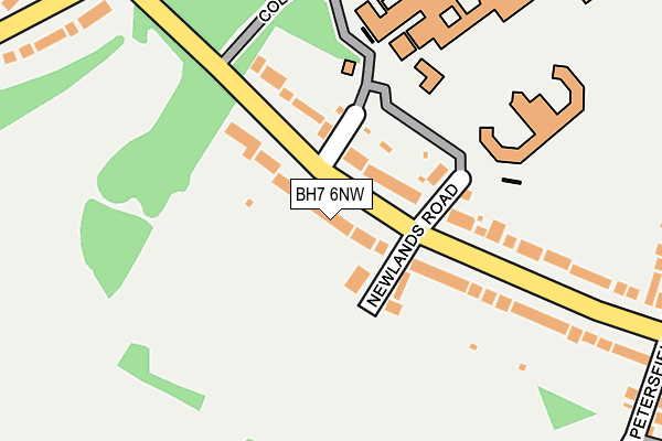 BH7 6NW map - OS OpenMap – Local (Ordnance Survey)
