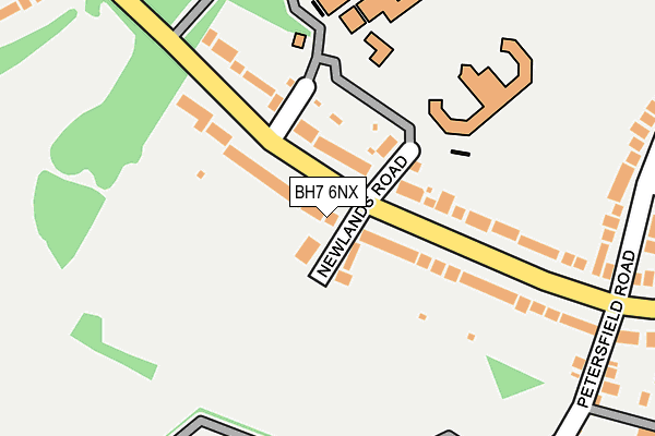 BH7 6NX map - OS OpenMap – Local (Ordnance Survey)