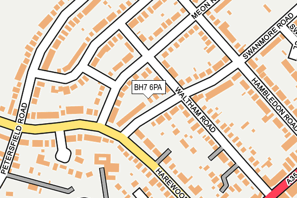 BH7 6PA map - OS OpenMap – Local (Ordnance Survey)