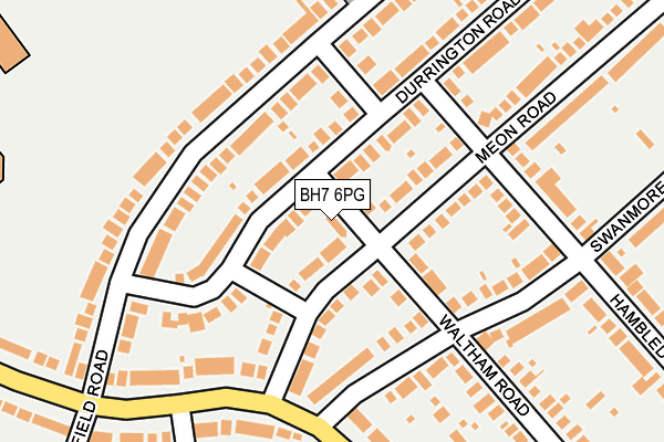 BH7 6PG map - OS OpenMap – Local (Ordnance Survey)