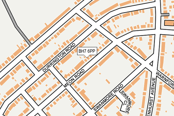 BH7 6PP map - OS OpenMap – Local (Ordnance Survey)