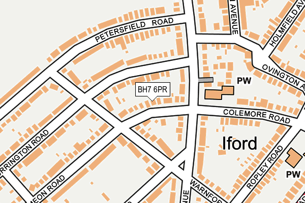 BH7 6PR map - OS OpenMap – Local (Ordnance Survey)