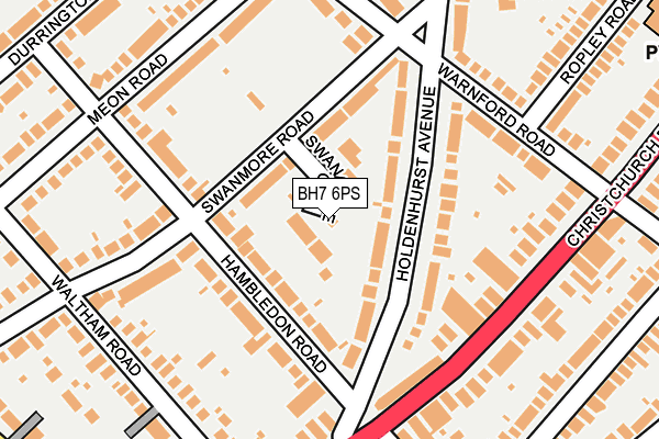 BH7 6PS map - OS OpenMap – Local (Ordnance Survey)