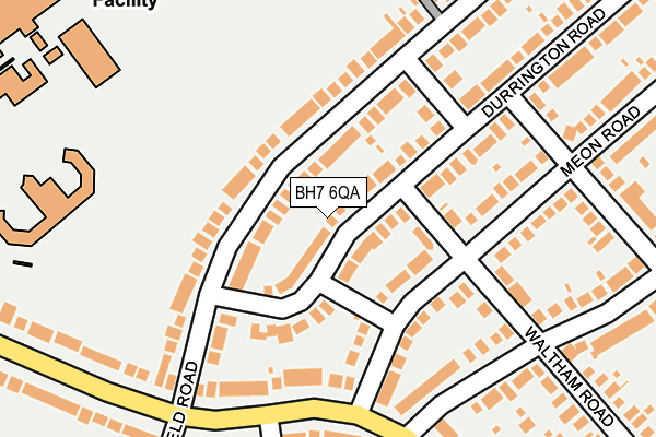 BH7 6QA map - OS OpenMap – Local (Ordnance Survey)