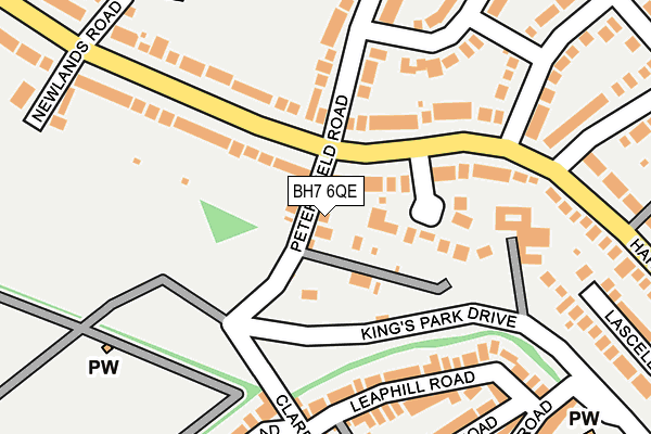 BH7 6QE map - OS OpenMap – Local (Ordnance Survey)