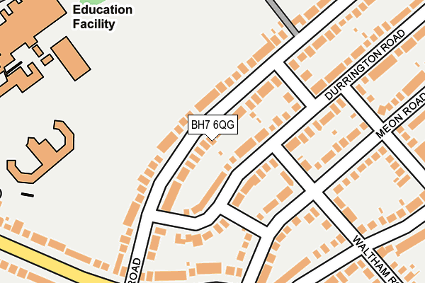 BH7 6QG map - OS OpenMap – Local (Ordnance Survey)