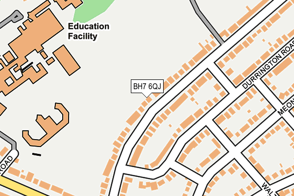 BH7 6QJ map - OS OpenMap – Local (Ordnance Survey)