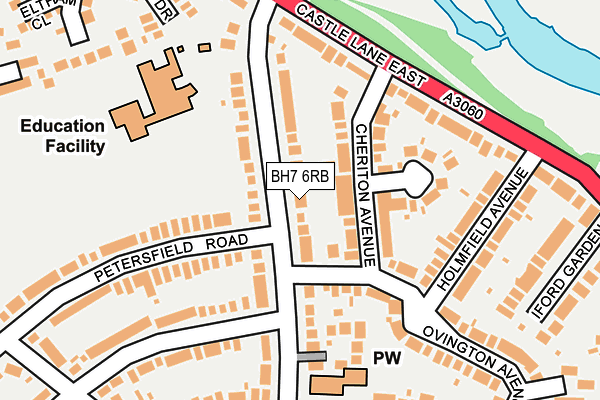 BH7 6RB map - OS OpenMap – Local (Ordnance Survey)