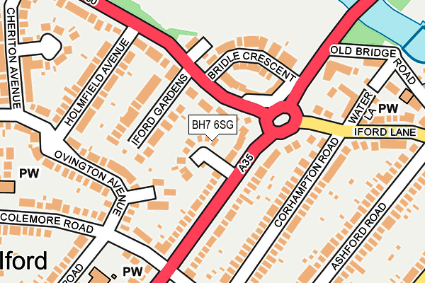 BH7 6SG map - OS OpenMap – Local (Ordnance Survey)