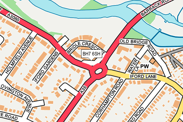 BH7 6SH map - OS OpenMap – Local (Ordnance Survey)