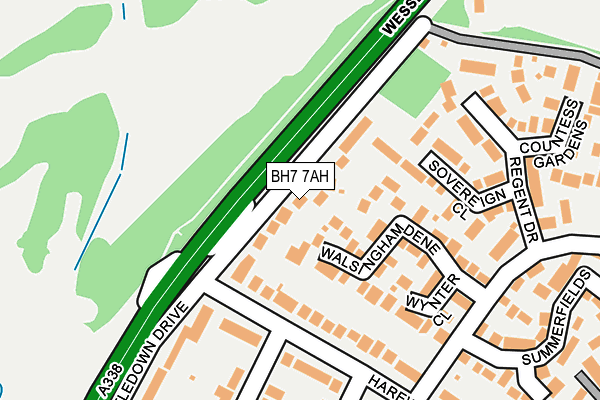 BH7 7AH map - OS OpenMap – Local (Ordnance Survey)