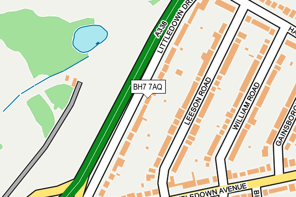 BH7 7AQ map - OS OpenMap – Local (Ordnance Survey)