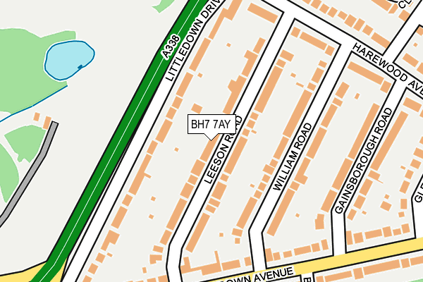 BH7 7AY map - OS OpenMap – Local (Ordnance Survey)