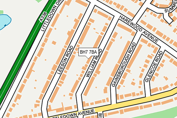 BH7 7BA map - OS OpenMap – Local (Ordnance Survey)
