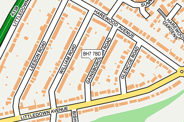 BH7 7BD map - OS OpenMap – Local (Ordnance Survey)