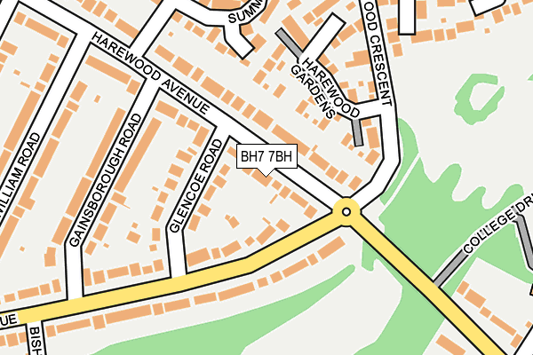 BH7 7BH map - OS OpenMap – Local (Ordnance Survey)