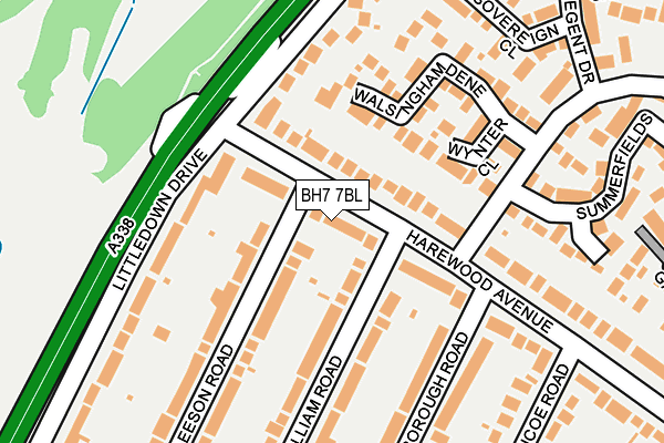 BH7 7BL map - OS OpenMap – Local (Ordnance Survey)