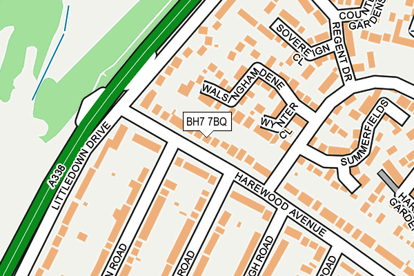 BH7 7BQ map - OS OpenMap – Local (Ordnance Survey)