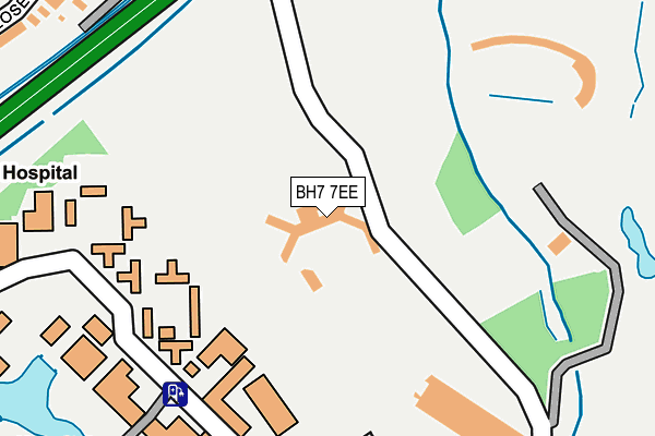 BH7 7EE map - OS OpenMap – Local (Ordnance Survey)