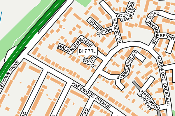 BH7 7RL map - OS OpenMap – Local (Ordnance Survey)