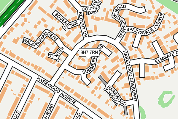 BH7 7RN map - OS OpenMap – Local (Ordnance Survey)