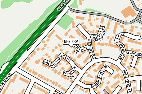 BH7 7RP map - OS OpenMap – Local (Ordnance Survey)