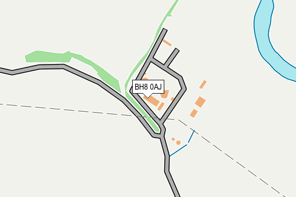 BH8 0AJ map - OS OpenMap – Local (Ordnance Survey)