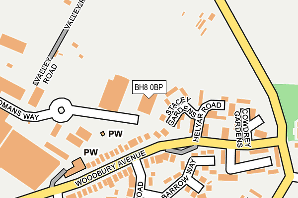BH8 0BP map - OS OpenMap – Local (Ordnance Survey)
